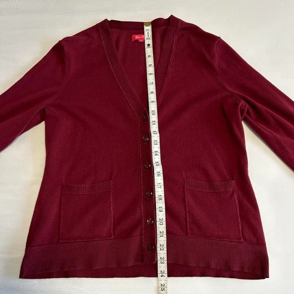 Anna di Fonte Red Cardigan Large - Picture 7 of 8